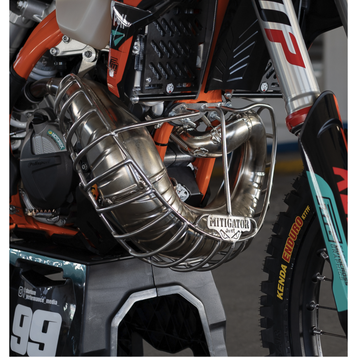 MITIGATOR Pipe Guard (Cage Guard) Fits Ktm (EXC TBI/XC-W/ SX/ XC) 2024-2025 Husqvarna (TE/TX/TC) 2024-2025 Gasgas 2023-2024 (EC/MC) Models