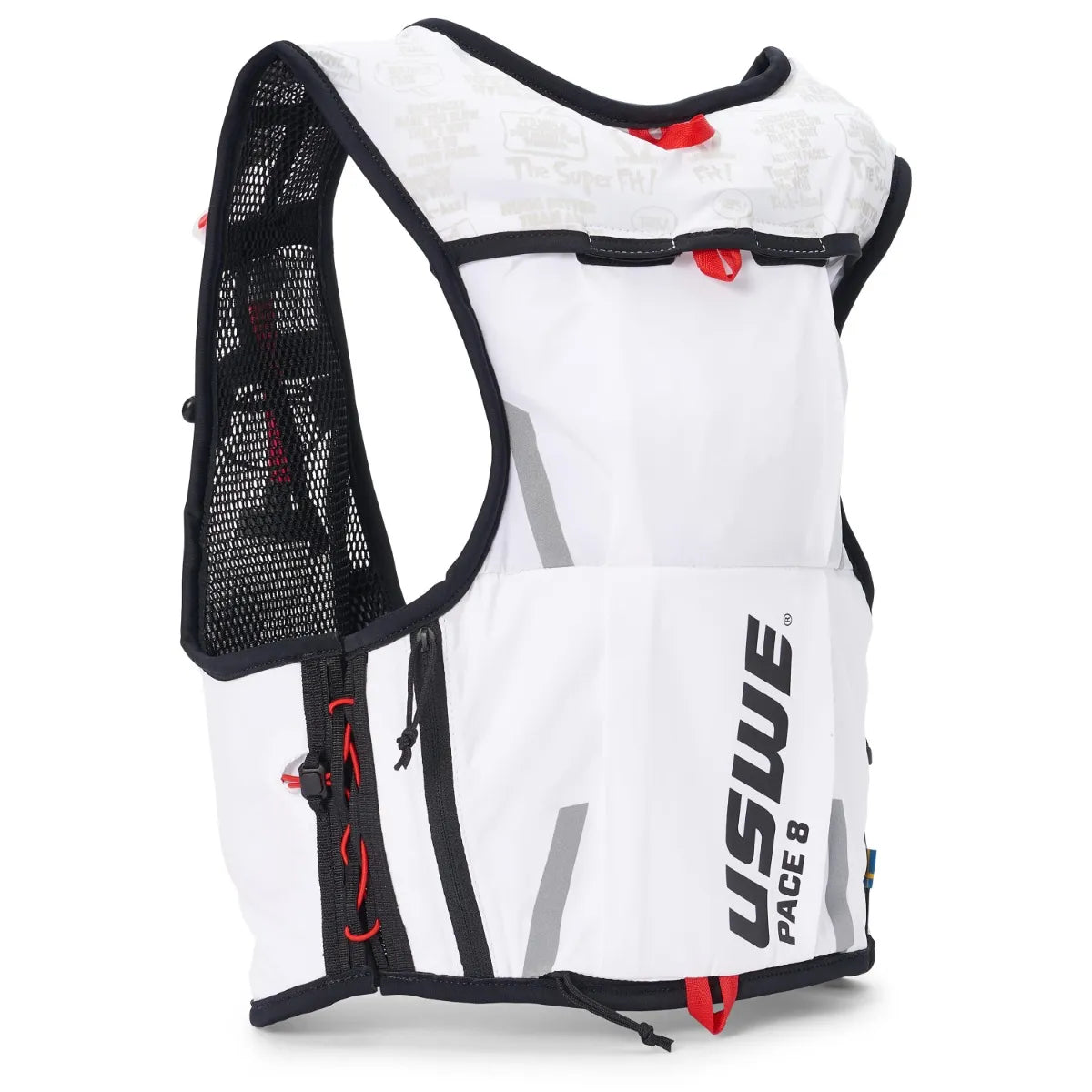 USWE Pace 8L Trail Running Vest – Cool White