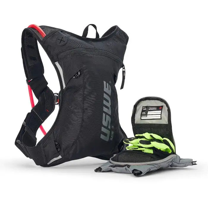 USWE Moto Hydro 3 Hydration Pack (a.k.a Raw 3) – Black/Grey