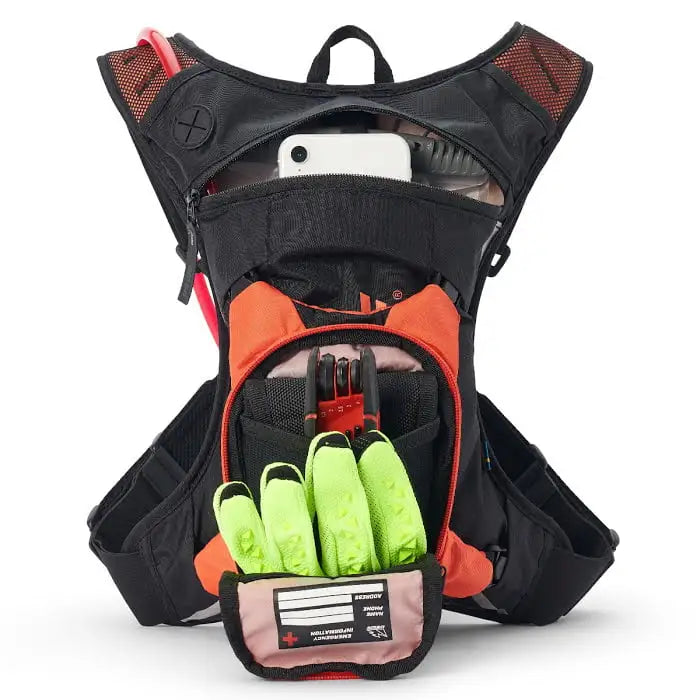 USWE Moto Hydro 3 Hydration Pack (a.k.a Raw 3) – Black/Orange