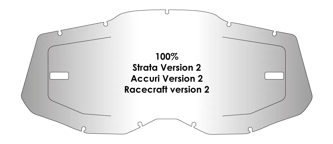 AirScreen 100% Strata V2 / Accuri V2 / Racecraft V2 Opening Lens with Locking System