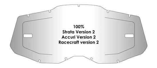 AirScreen 100% Strata V2 / Accuri V2 / Racecraft V2 Opening Lens with Locking System