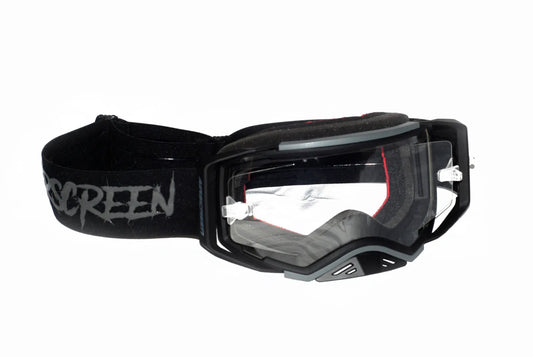 AirScreen AERO 04 EX Goggles with Opening Lens (Black / Dark Grey)