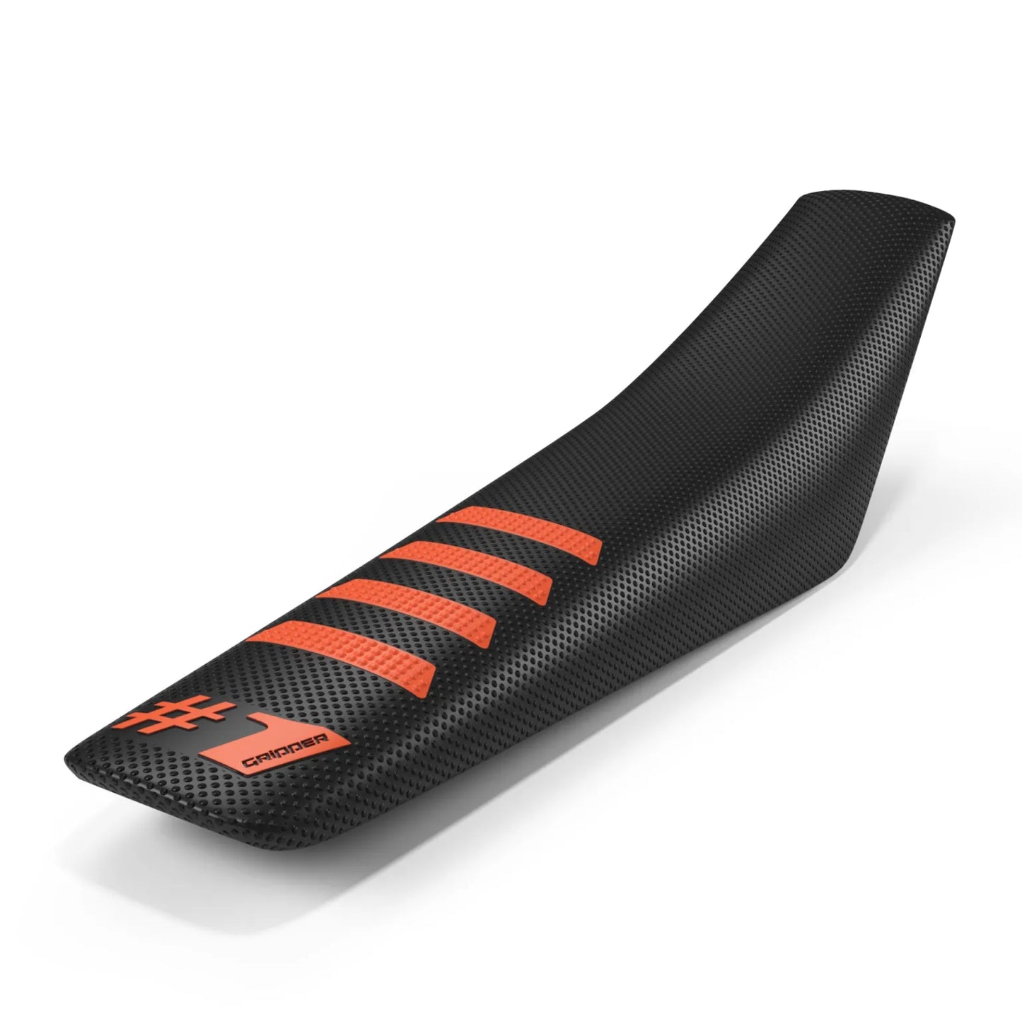 One Gripper Seat Cover RIBBED – Black with Orange Ribs