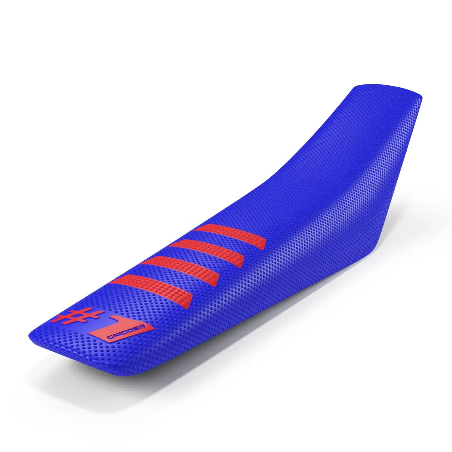 One Gripper Seat Cover RIBBED – Blue with Red Ribs