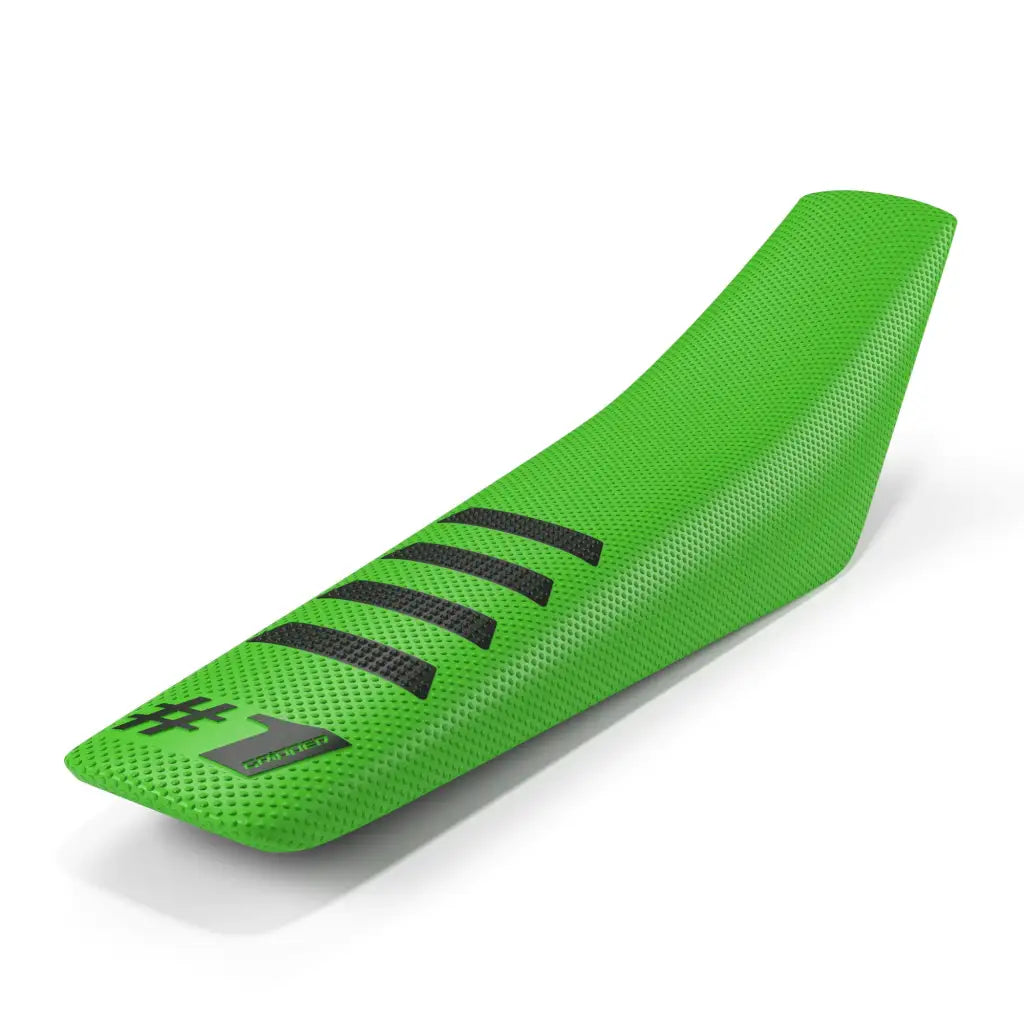 One Gripper Seat Cover RIBBED – Green with Black Ribs