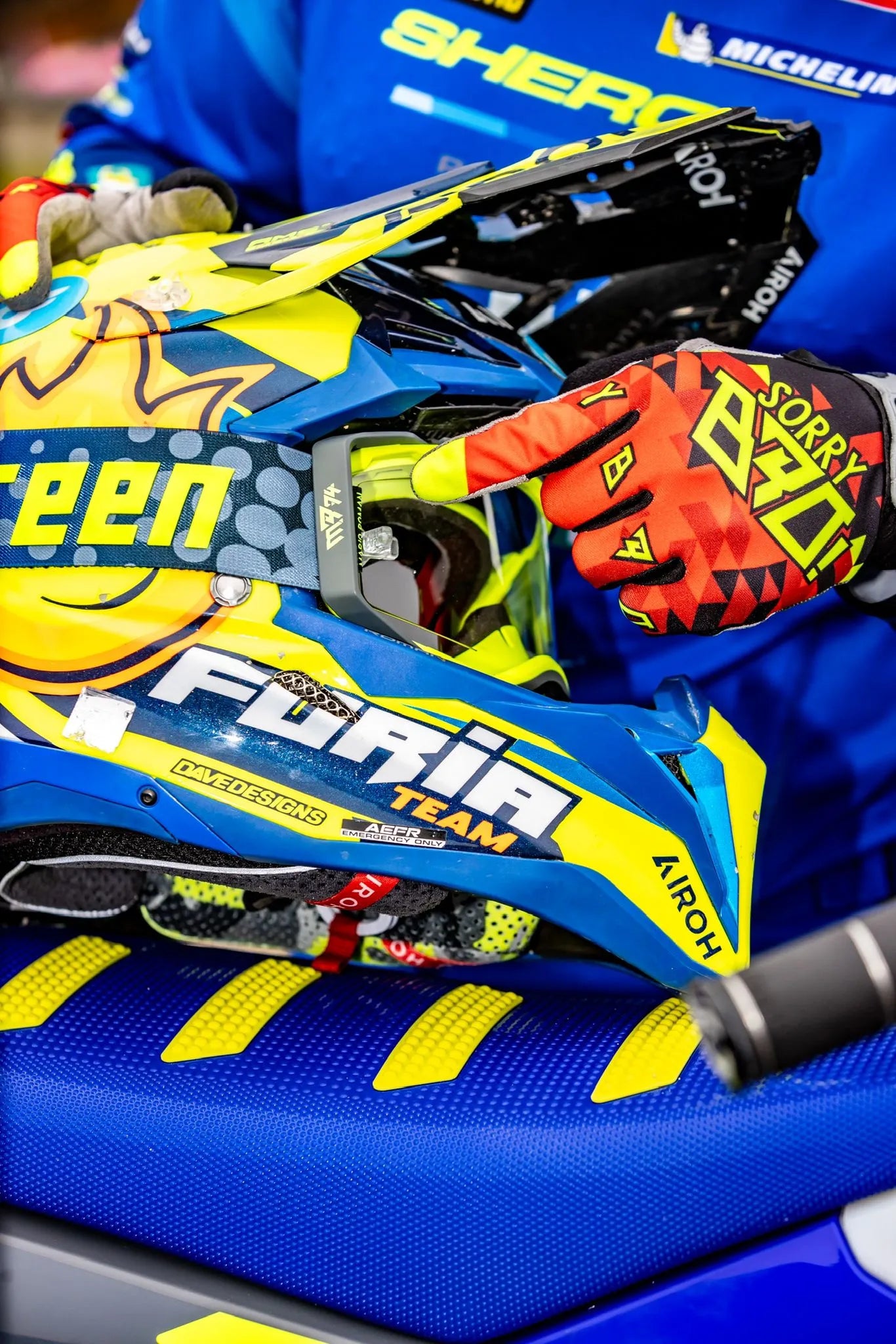 AirScreen AERO EX MR1 Goggles with Opening Lens (Mario Roman #74 Signature Goggles)