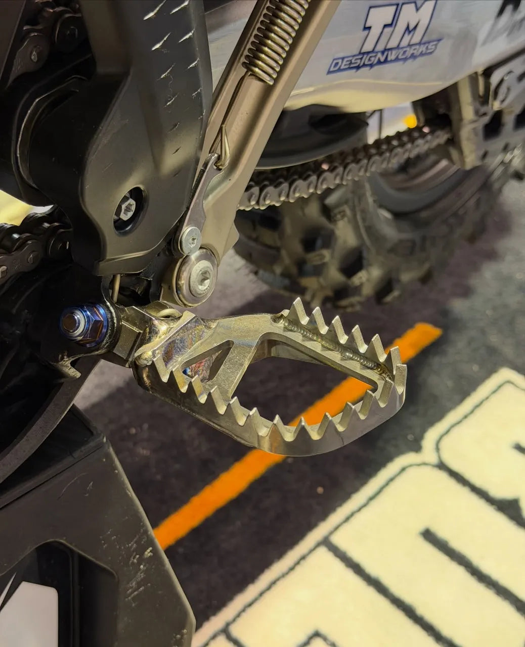 Bullet Proof Designs Titanium Foot Pegs – Hard Enduro (5mm Down / 5mm Back) – KTM, Husky & Gas Gas