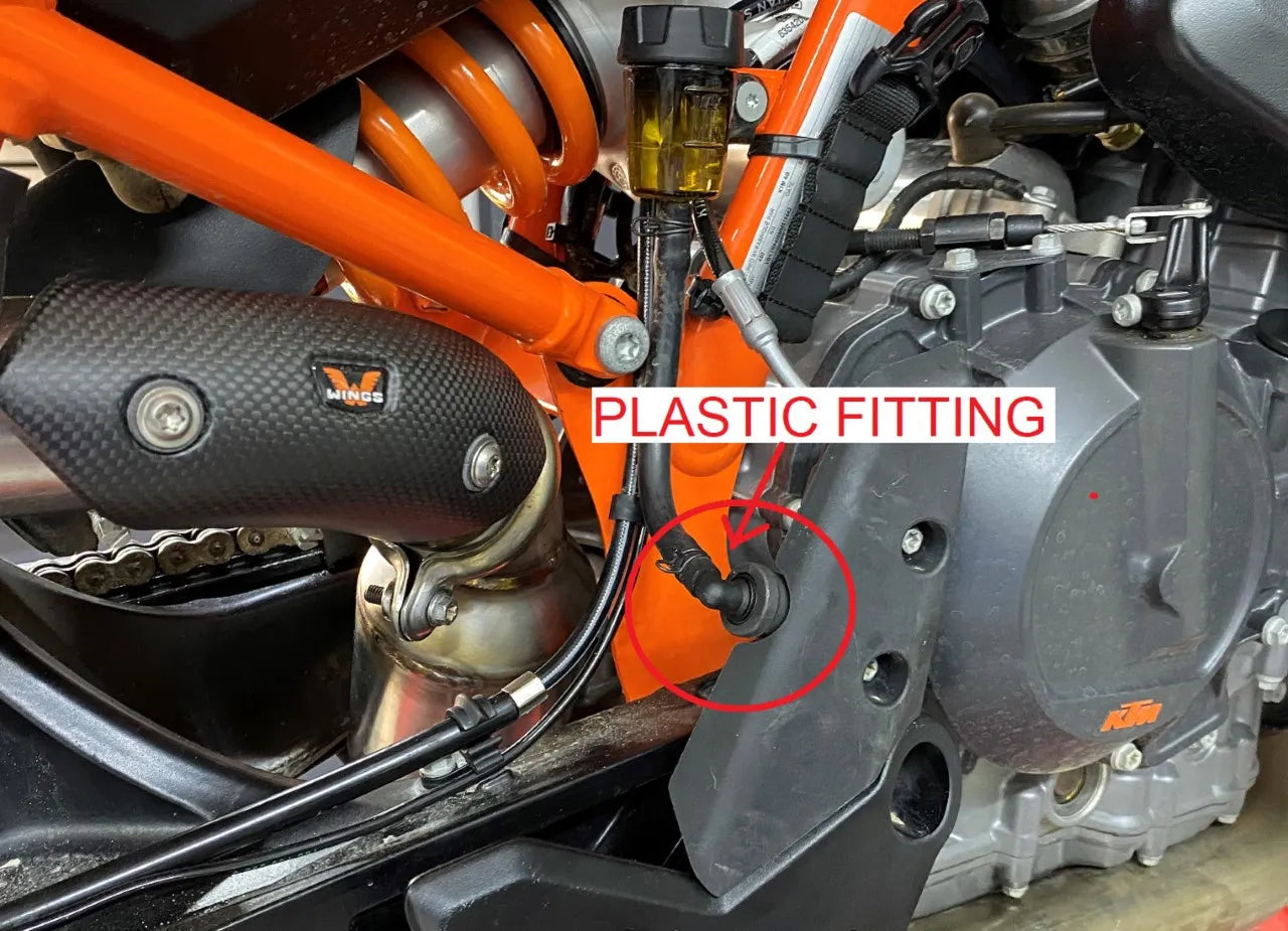 Bullet proof designs Rear Brake Master Cylinder Guard for KTM 790/890 and HUSQVARNA 901 NORDEN