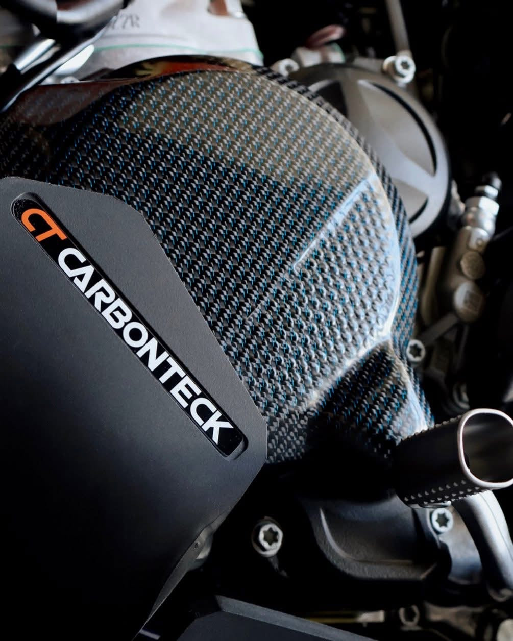 Carbonteck carbon kevlar ignition cover 250-300 TPI KTM HUSQVARNA 17-23