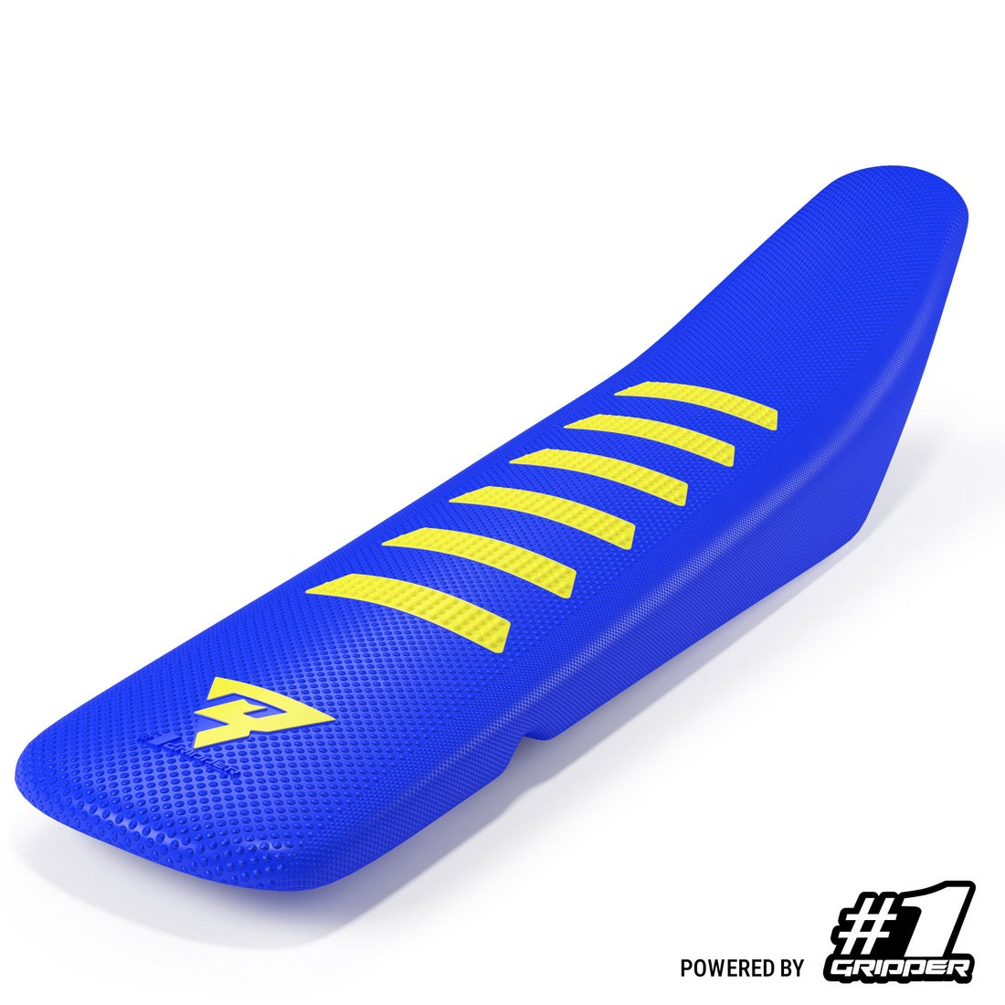 One Gripper Seat Cover MR74 V2 RIBBED – Blue with Neon Yellow Ribs