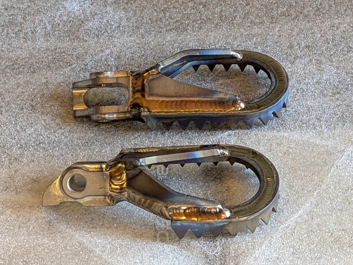 Rutherford Racing KTM TITANIUM FOOTPEGS (RAPTOR STYLE) 5 BACK 5 DOWN