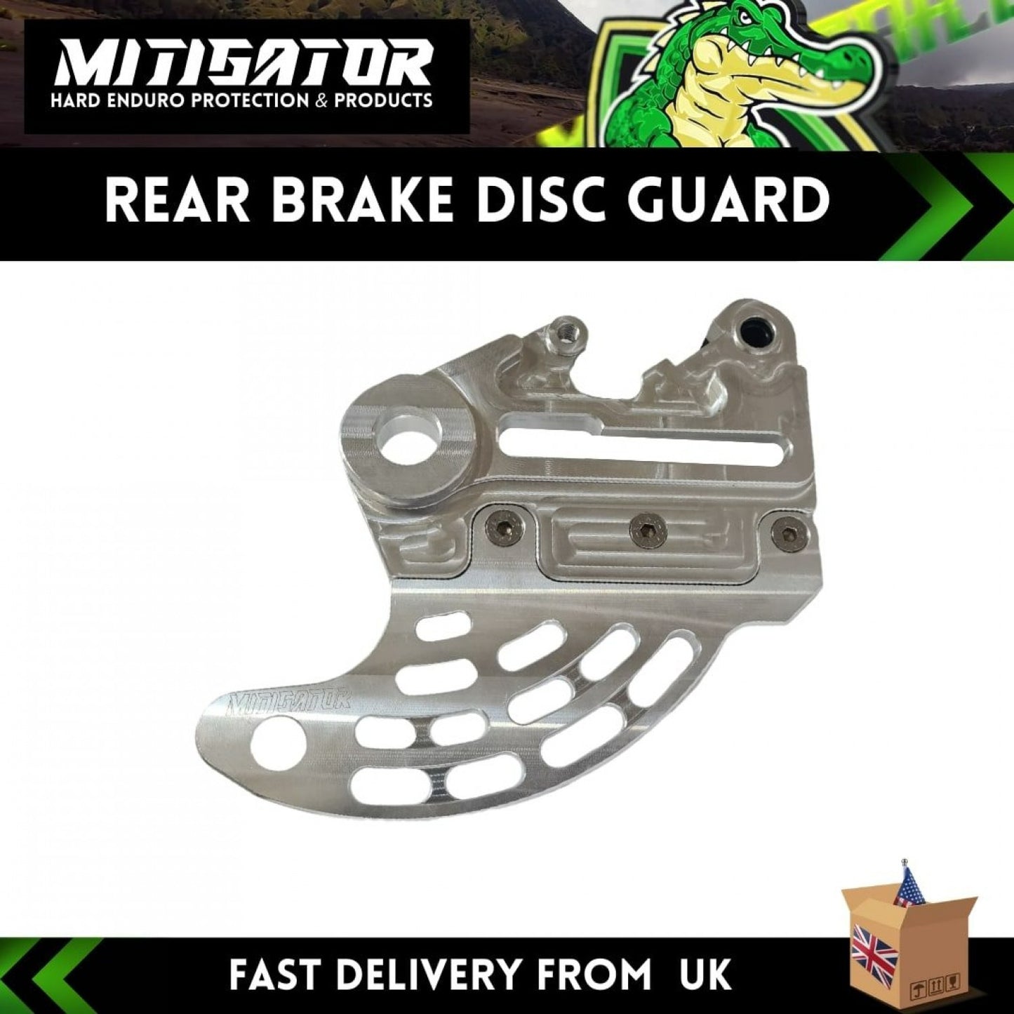 MITIGATOR Rear Brake Disc Guard Pro Ktm 2004-2024 /Husqvarna 2014-2024 /GasGas 2021-2024 /Husaberg 2011-2014/ Sherco 2014-2023/ Sherco 2024