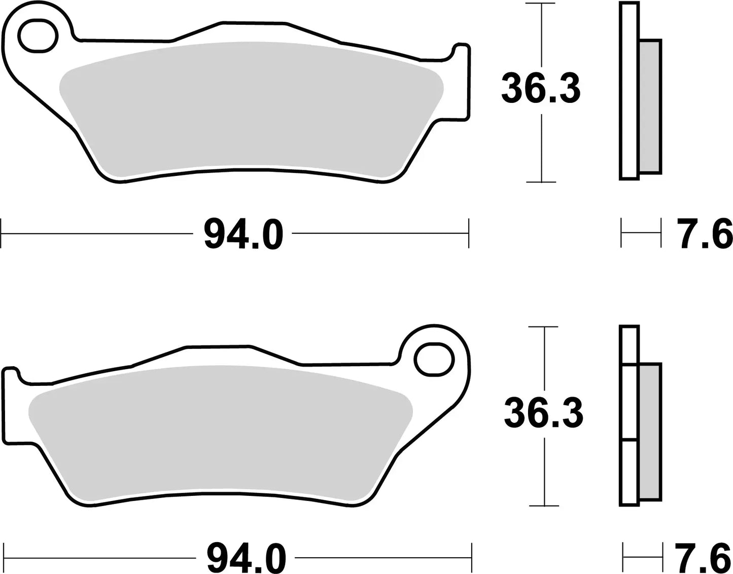 Brembo front brake pads Sinter Offroad KTM EXC 00-23