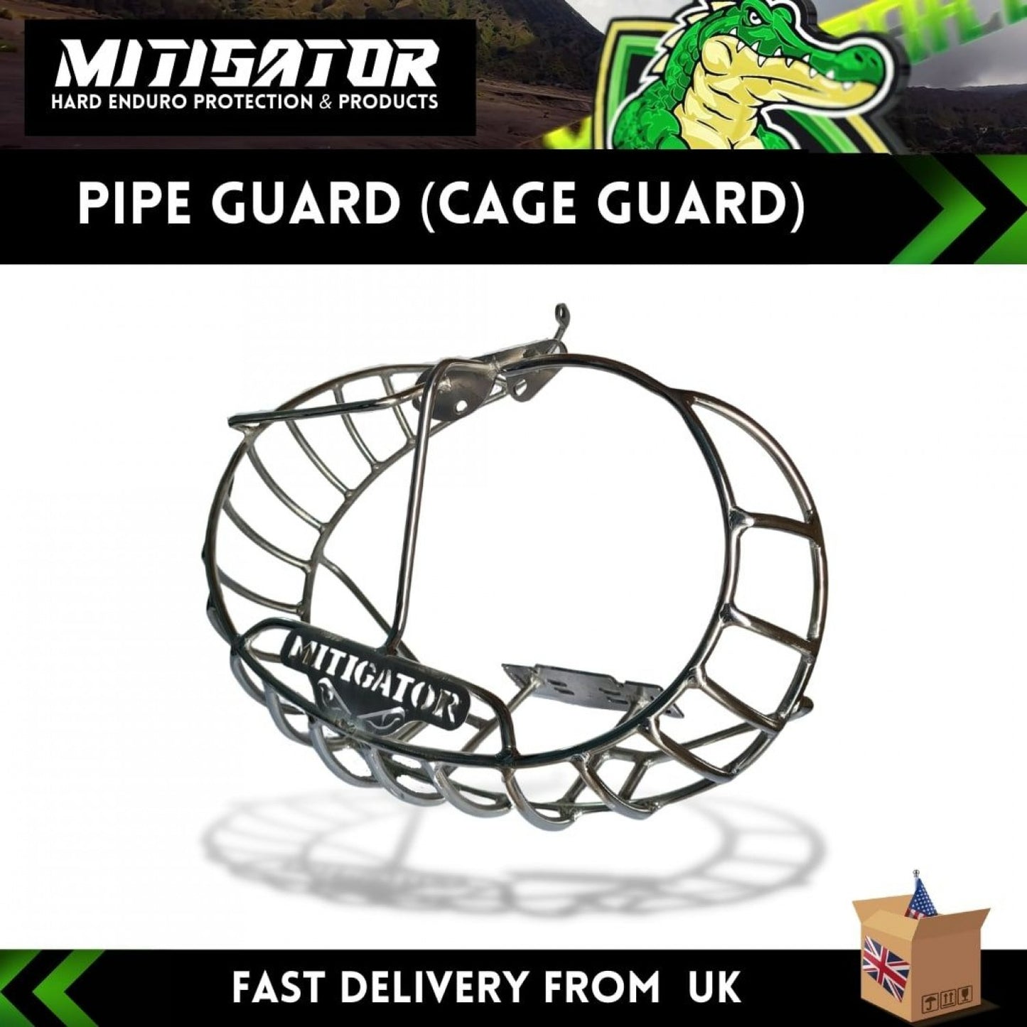 MITIGATOR Pipe Guard (Cage Guard) Fits Ktm (EXC/XC-W/SX/XC) 2019-2023 Husqvarna (TE/TX/TC) 2019-2023 GasGas (EC/MC) 2021-2023