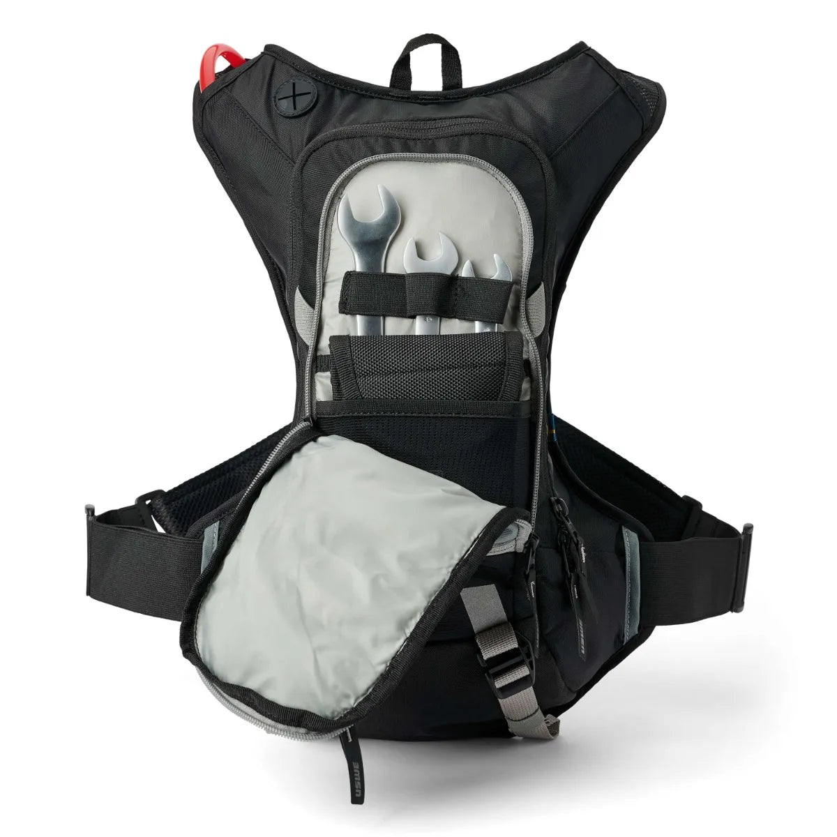 USWE Moto Hydro 8 Adventure Fit Hydration Backpack, Carbon Black