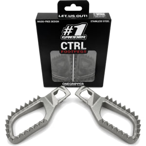 One Gripper Stainless Steel CTRL V2 Footpegs – KTM, Husky, Gas Gas & Beta