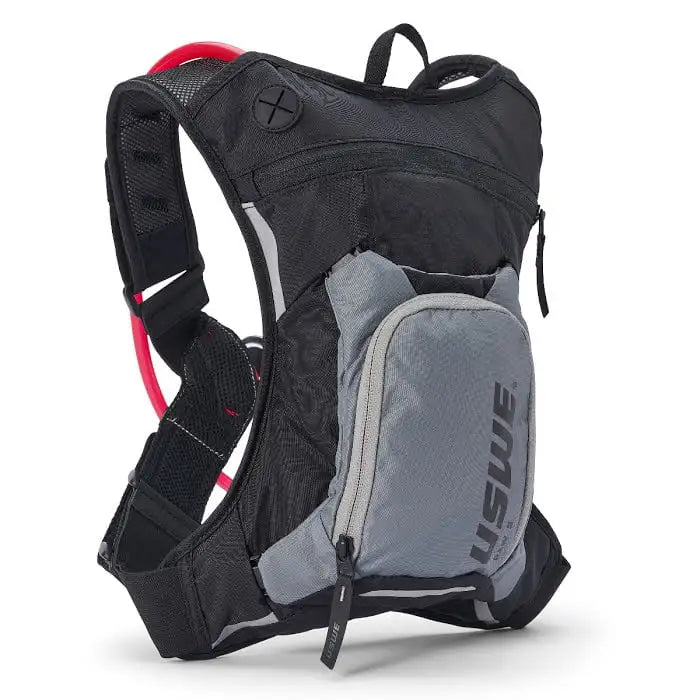 USWE Moto Hydro 3 Adventure Fit Hydration Backpack, Carbon Black