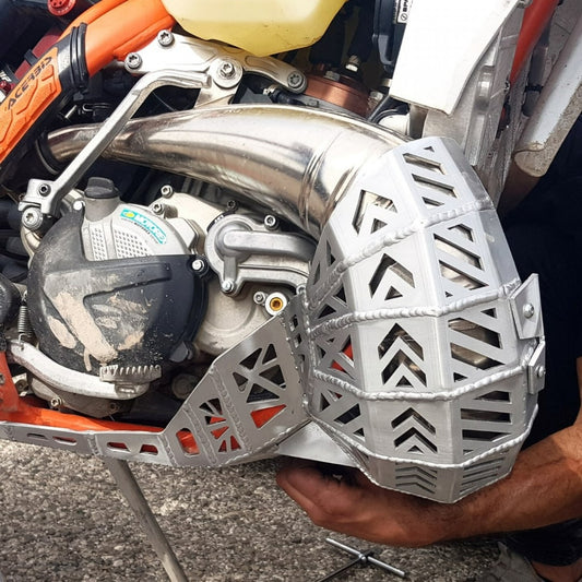 MITIGATOR Skid Plate (Bash Plate) With Pipe Guard Fits KTM TPI (XC-SX-XC-EXC-XC-W) 2019-2023 Husqvarna (TX/TX ) 2019-2023 Gasgas (EC ) 2021-2023