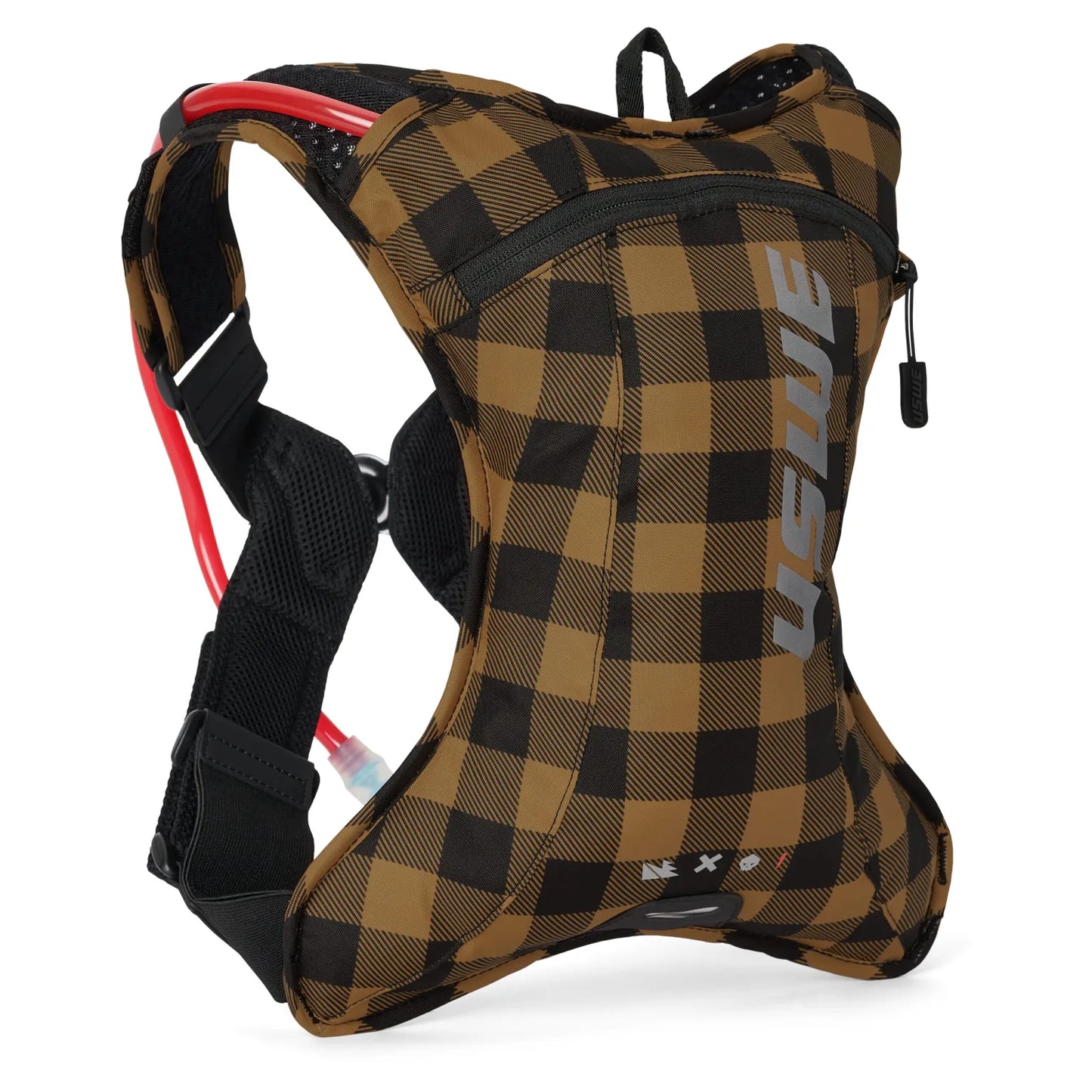USWE Outlander XC 2 Hydration Pack with 1.5L Elite Bladder – Flannel Bronze/Black
