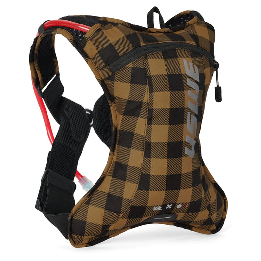 USWE Outlander XC 2 Hydration Pack with 1.5L Elite Bladder – Flannel Bronze/Black