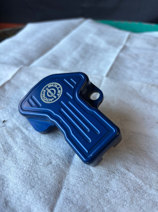 Bullet Proof Designs TPS guard throttle position sensor cover BLUE USED 18-23 KTM GROUP TPI