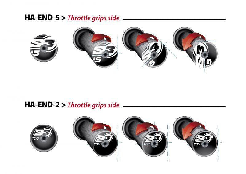 S3 parts HANDLEBAR ENDS – “5”