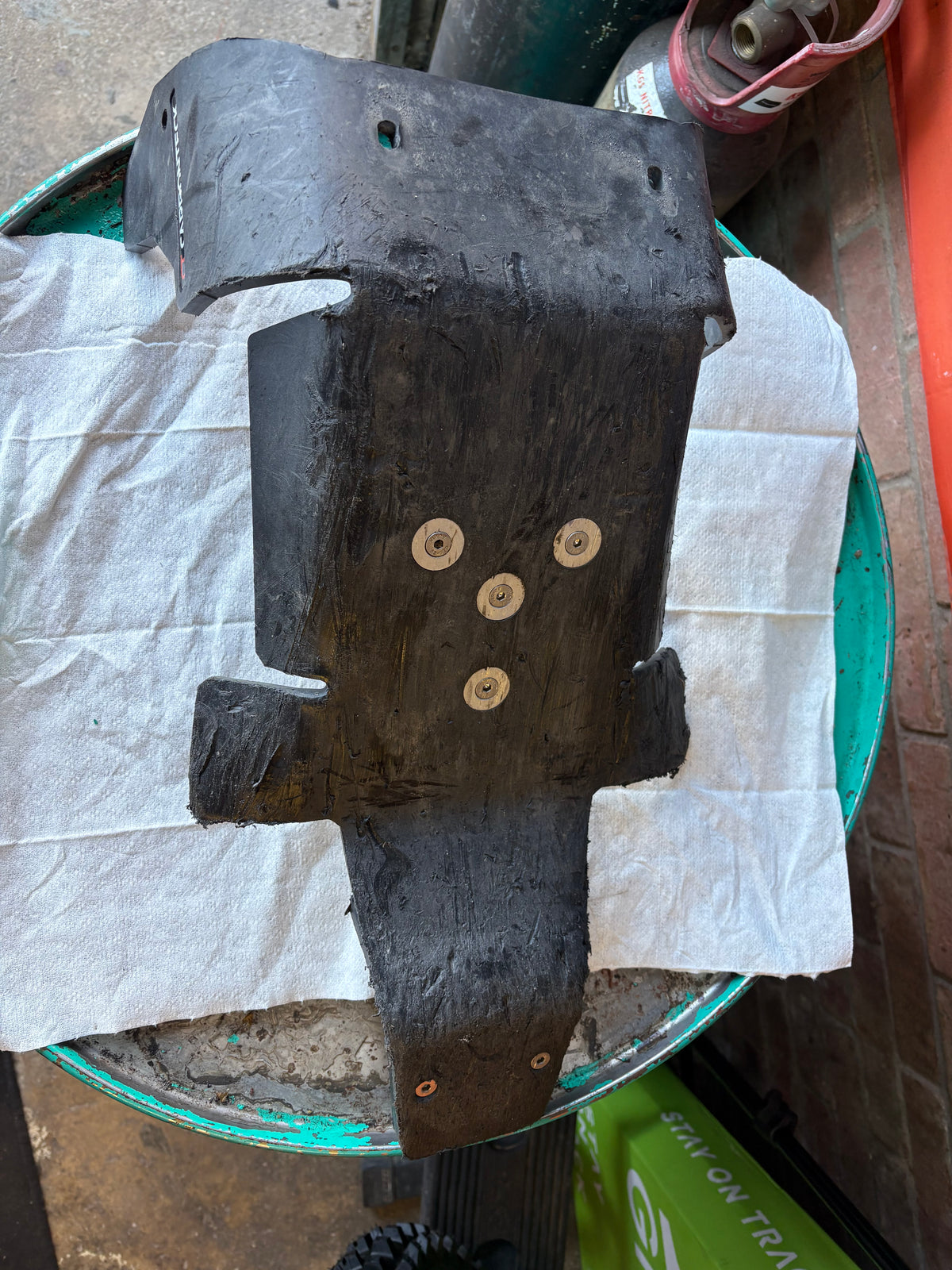 Carbonteck skid plate linkage 20-23 TPI KTM HUSQVARNA GAS GAS USED