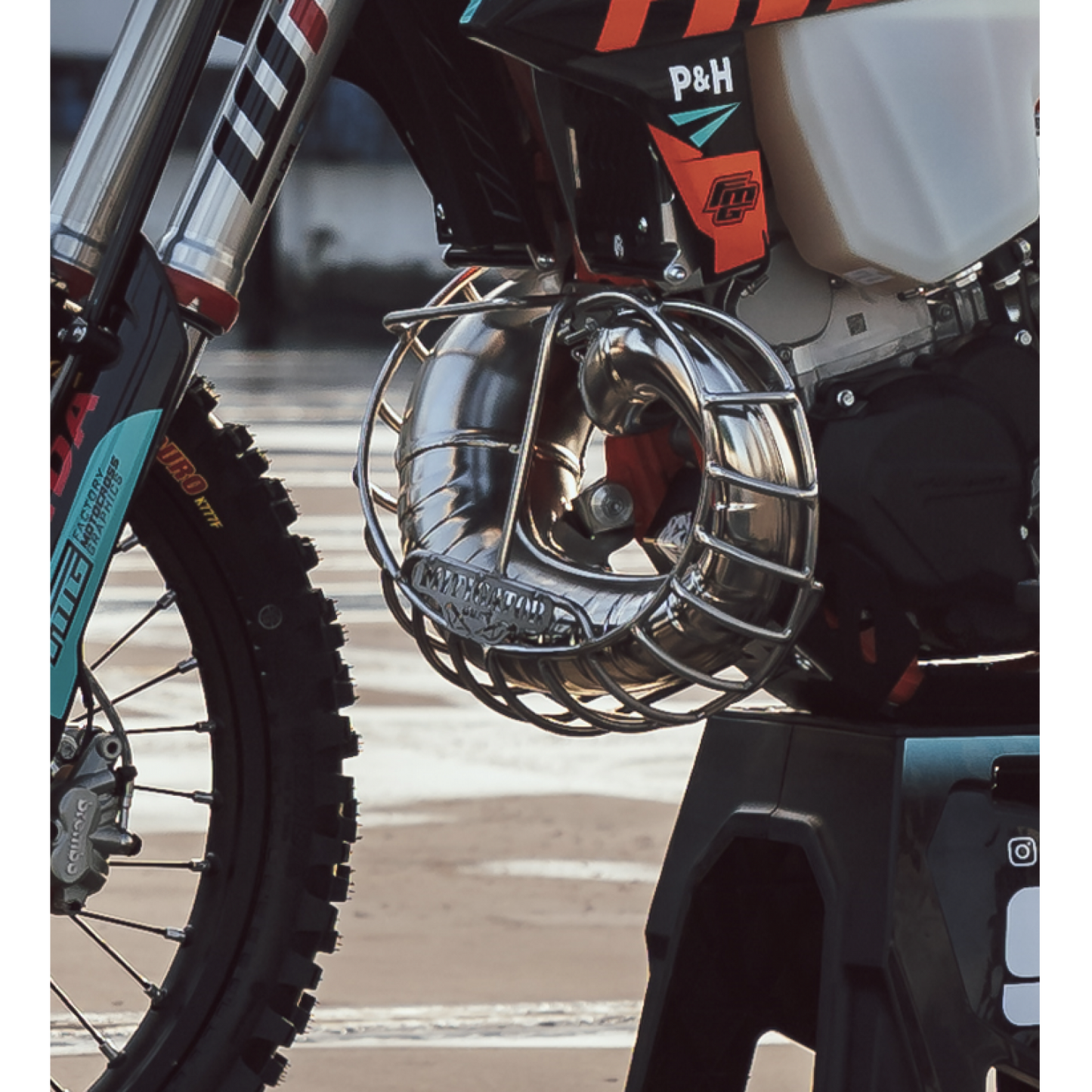 MITIGATOR Pipe Guard (Cage Guard) Fits Ktm (EXC/XC-W/SX/XC) 2019-2023 Husqvarna (TE/TX/TC) 2019-2023 GasGas (EC/MC) 2021-2023