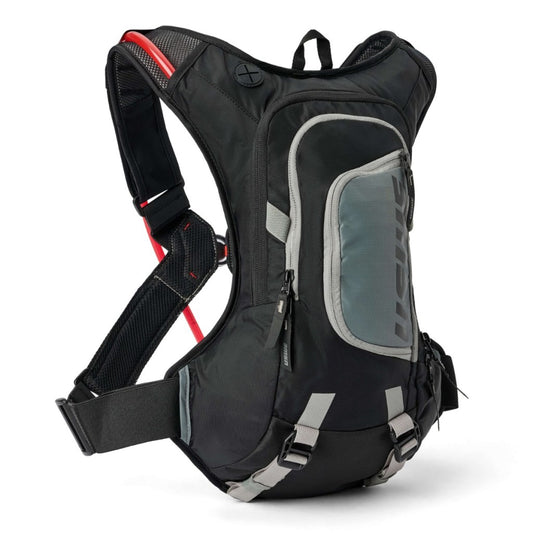 USWE Moto Hydro 8 Adventure Fit Hydration Backpack, Carbon Black