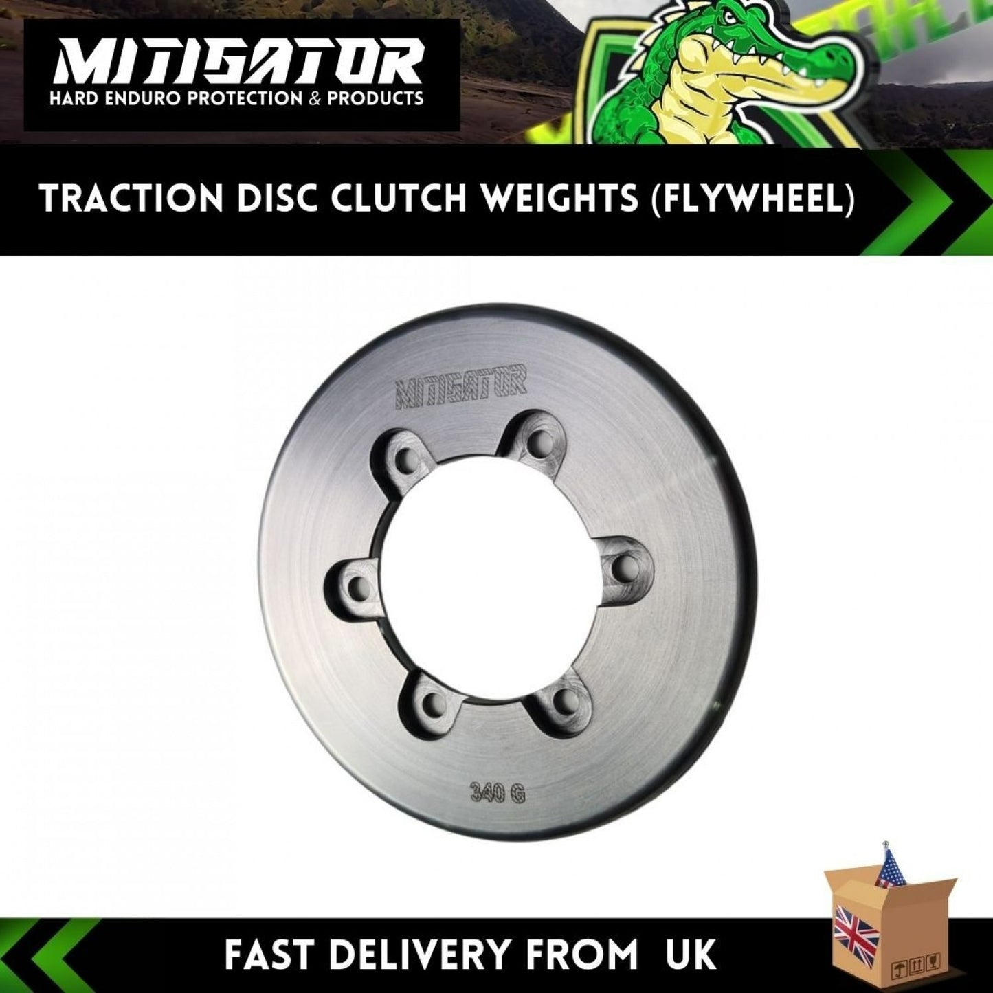 MITIGATOR Traction Disc Clutch Weight Flywheel Fits Ktm 2013-2024 Husqvarna 2014-2024 GasGas 2021-2024