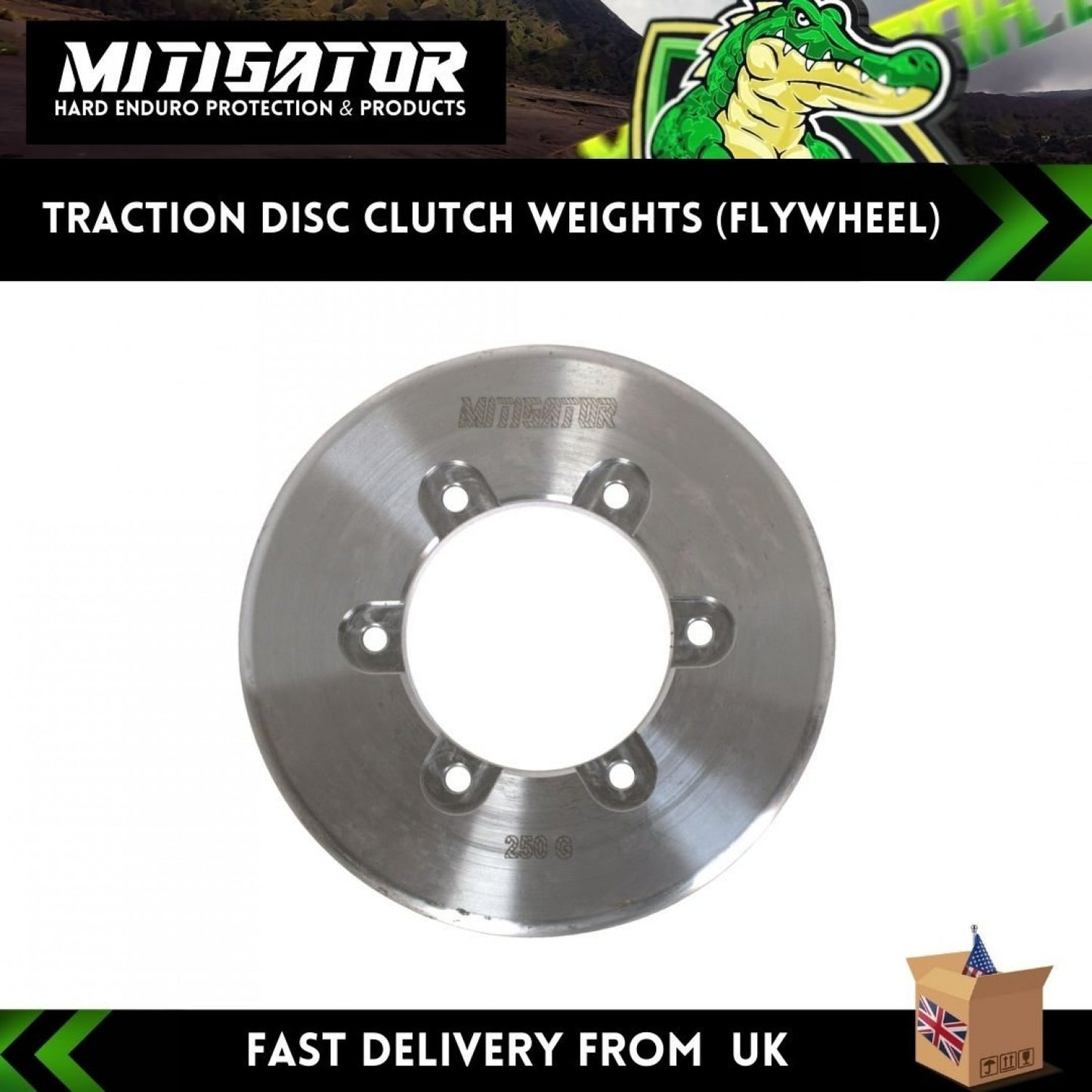 MITIGATOR Traction Disc Clutch Weight Flywheel Fits Ktm 2013-2024 Husqvarna 2014-2024 GasGas 2021-2024