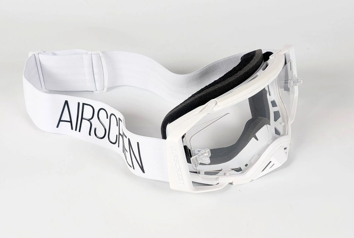 AirScreen AERO X2 EX goggles with opening lens (White)