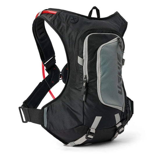 USWE Moto Hydro 12 Adventure Fit Hydration Backpack, Carbon Black