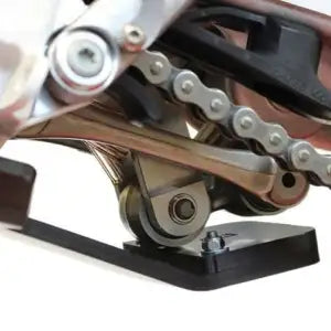 AXP 125/150 KTM, Husky and Gas Gas (2024 – 25) NOT EXC Xtrem Skid Plate with Linkage – Black – AX1671