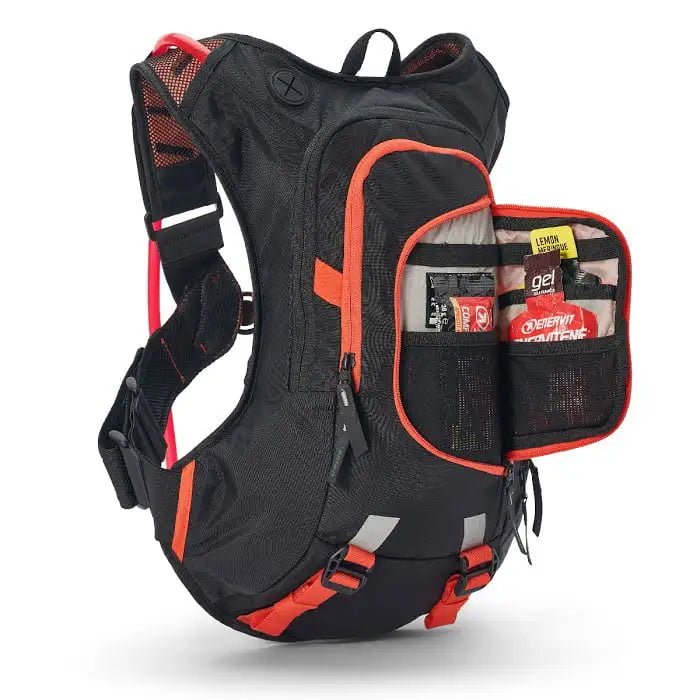 USWE Moto Hydro 8 Hydration Pack (a.k.a Raw 8) – black / orange