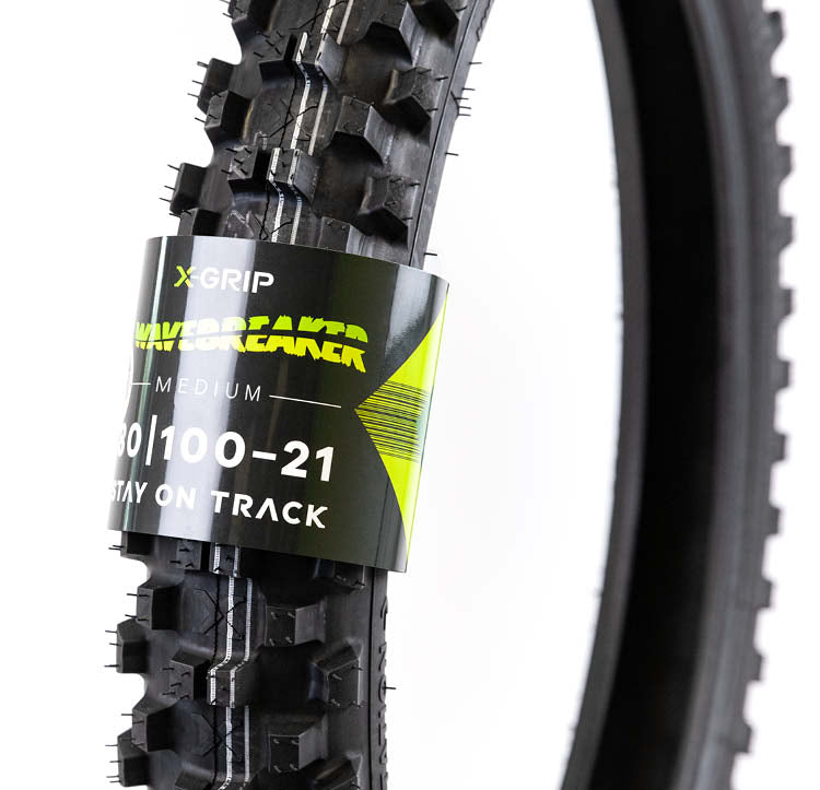 X-GRIP wavebreaker front tyre 80/100-21