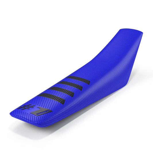 One Gripper Seat Cover RIBBED – Blue with Black Ribs