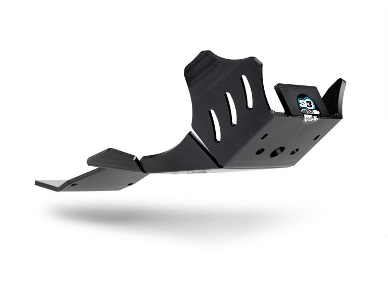 S3 parts Hard Enduro Protector ‘BUNKER’ – HUSKY/GASGAS 250/300 TPi 2T- BLACK 2021 to 2023 skid plate