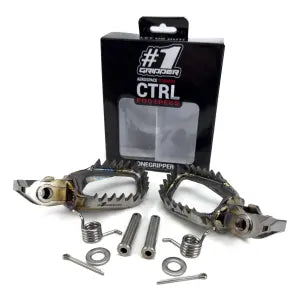One gripper Titanium CTRL Footpegs – Mud-Free – KTM, Husky, Gas Gas & Beta