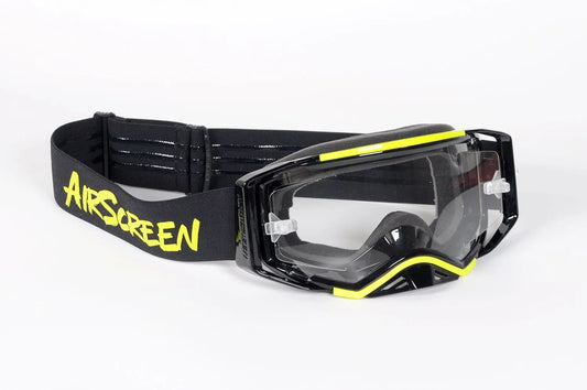 AirScreen AERO EX LE2 Goggles with Opening Lens – Limited Edition (Glossy Black / Neon Yellow)