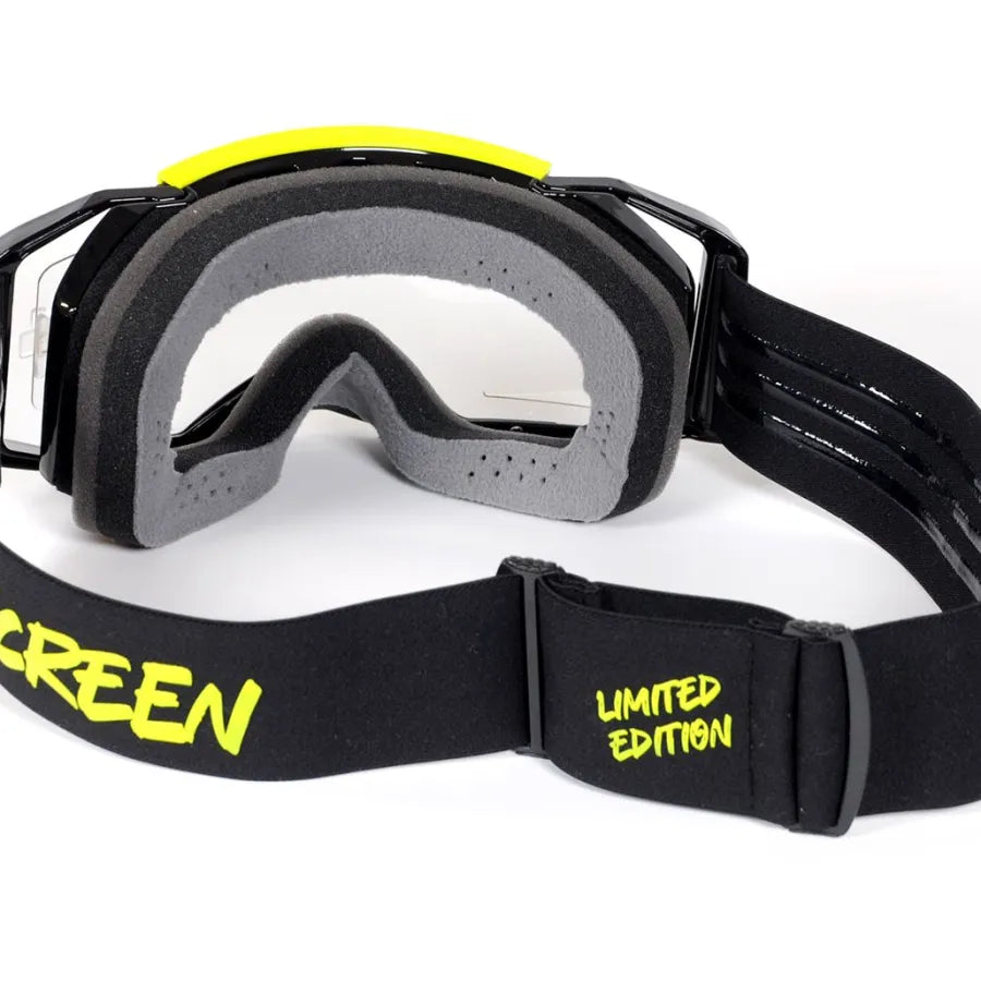 AirScreen AERO EX LE2 Goggles with Opening Lens – Limited Edition (Glossy Black / Neon Yellow)