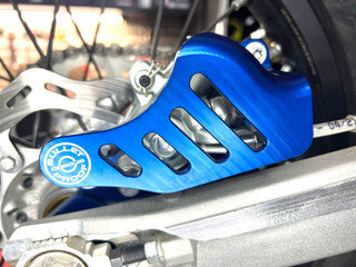Bullet proof designs REAR BRAKE CALIPER GUARD (KTM, HUSKY, GAS GAS, BETA, SHERCO, YAMAHA, TRIUMPH, STARK)