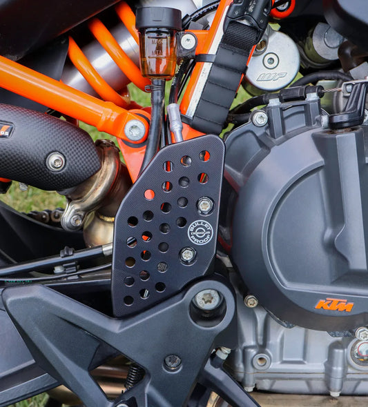 Bullet proof designs Rear Brake Master Cylinder Guard for KTM 790/890 and HUSQVARNA 901 NORDEN