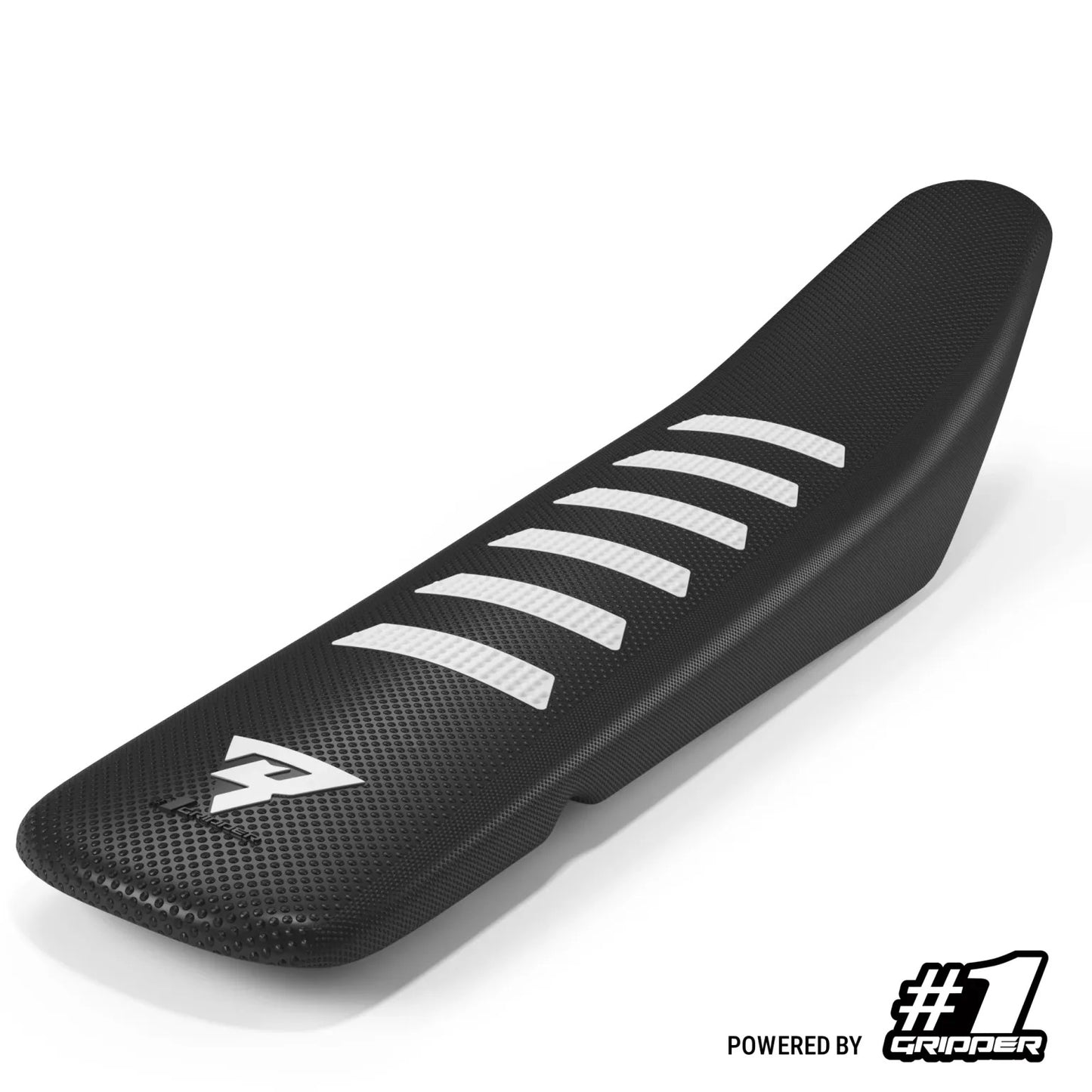 One Gripper Seat Cover MR74 V2 RIBBED – Black with White Ribs